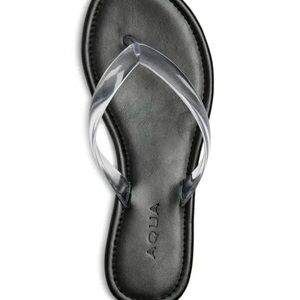 AQUA Nuev sandal - clear jelly strap